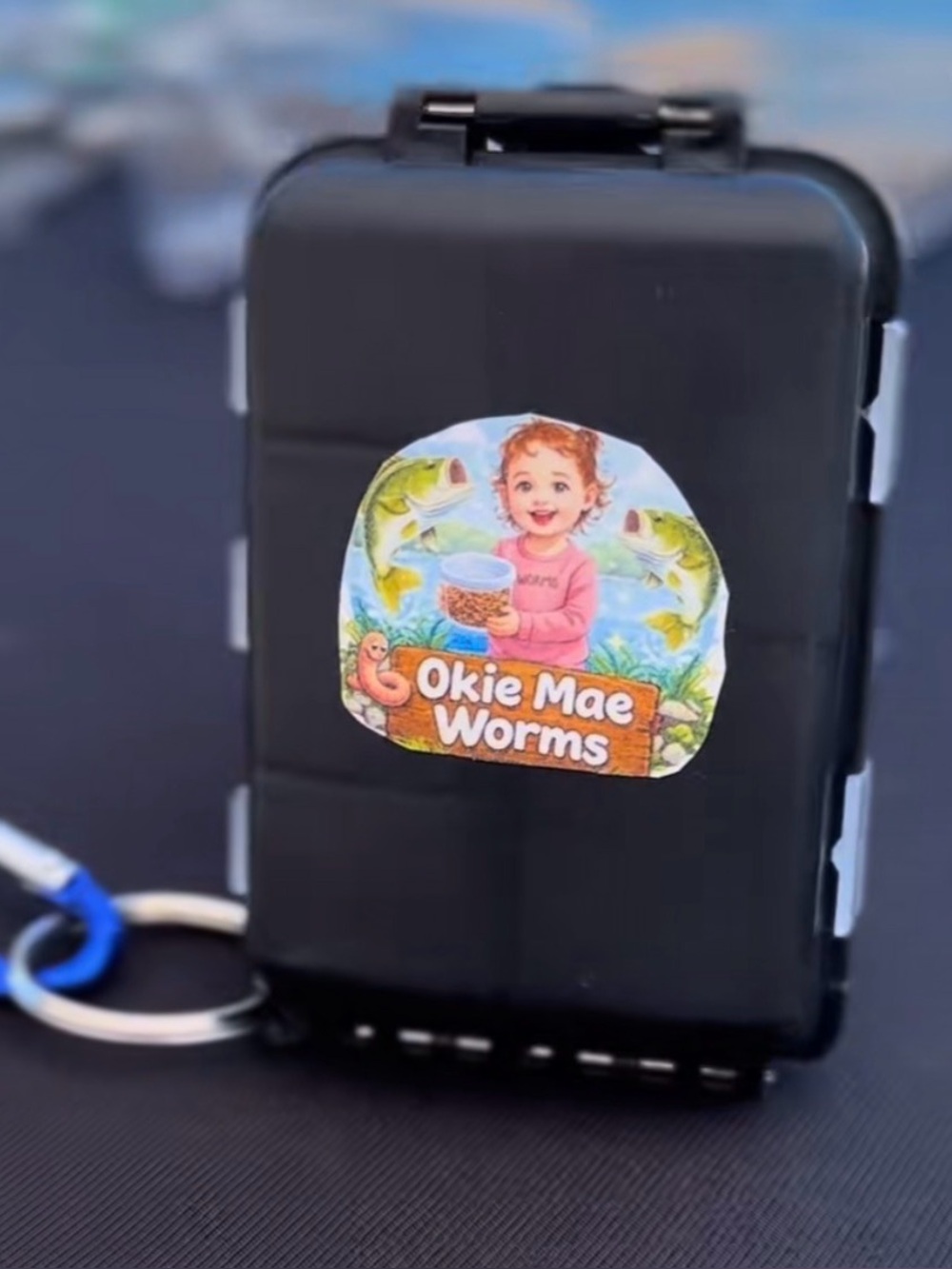 Okie Mae Worms Mini Tackle Box